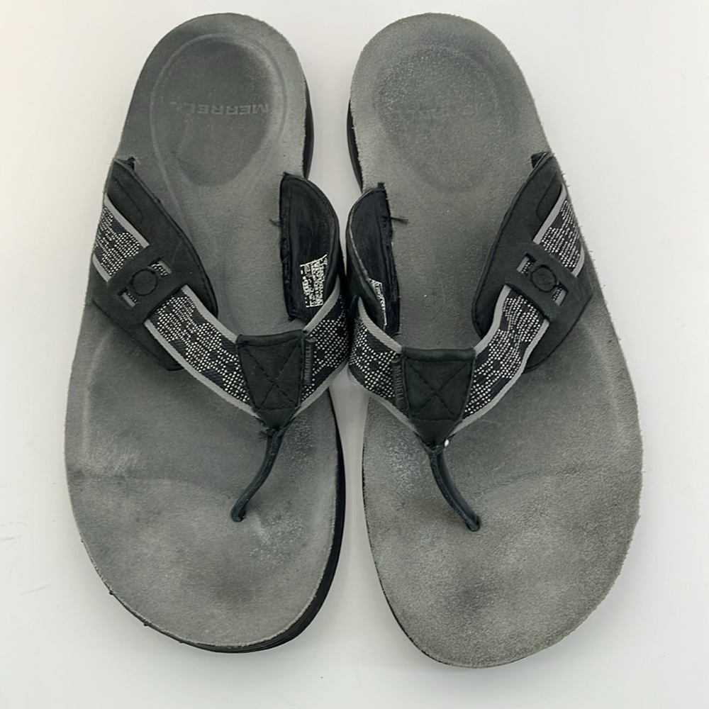 Merrell Rosarita Black & Gray Flip Flop Sandals - Men’s Size 13 - Picture 15 of 15